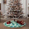 thumbnail image 5 of Salouo Green Sea Turtle Christmas Tree Skirt 48" Farmhouse Christmas Decorations Snowman Xmas Tree Skirt Tree Mat for Holiday Party Decor, 5 of 8