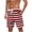 Red, variant on Virmaxy Men's Breathable Striped Board Shorts with Pockets Lightweight Beachwear with Drawstring Waist for Resort Vacations Black S