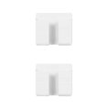 thumbnail image 2 of Cateissary Enchufe de teléfono móvil soporte de pared organizador caja de almacenamiento Control remoto montado en la pared soporte Blanco 2piezas, 2 of 6