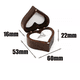 thumbnail image 3 of Caja Corazón De Madera Nogal Para Anillos De Boda Compromiso CAFE BLANCO, 3 of 5