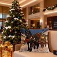 thumbnail image 4 of chaungfeng Christmas Decorations, Print Christmas Pillow Covers 18" x 18", with 8 Cute Patterns, Throw Pillow Covers for Home Christmas Decor, Soft Linen Material, 4 of 6