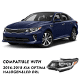 thumbnail image 3 of Top Gear Motors Projector Headlight for Kia Optima 2016–2018 Left Driver Side Halogen without LED DRL Assembly, 3 of 7