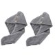 thumbnail image 1 of Paquete de 2 toallas para el cabello, pañuelo absorbente de secado rápido, botones para mujer, gorros para cabello rizado y largo, 1 of 5