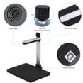 thumbnail image 4 of Yeacher HD Document Camera Scanner 10 Mege-Pixels with Dual-camera AI Technology Fill-in Light Support PDF Export Video Recording Support A4 Size Scanning for Classroom Office Library Bank for Windo, 4 of 7