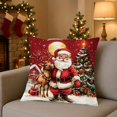 thumbnail image 1 of pstuiky Fundas de almohada navideñas de 45x45 cm (17,7x17,7 pulgadas), fundas decorativas con tela suave y cremallera oculta para decoración del hogar., 1 of 6