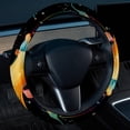 thumbnail image 2 of Sea Slug 14.5 Inch Printing PVC Leather Steering Wheel Cover Car Wheel Covers Auto Accessories, 2 of 6