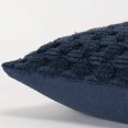 thumbnail image 3 of 20" Blue Cotton Throw Pillow With Texture, 3 of 7