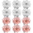 thumbnail image 3 of Shisuyan 12Pcs Napkin Rings Flower-shaped Napkin Rings Napkin Buckles for Dinning Table, 3 of 8