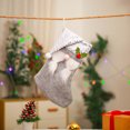 thumbnail image 1 of Fiudx Artículos en oferta con ofertas flash Calcetines navideños con gorro de purpurina, calcetines navideños con dulces, bolsa de regalo sin rostro para ancianos, colgante de decoración navideña, 1 of 4