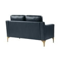 thumbnail image 5 of Serta Hemsworth Mid-Century Modern Style 2 Seater Indoor Loveseat, Navy Blue Leather, 5 of 10