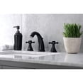 thumbnail image 3 of Kingston Brass KB4980BX Metropolitan Widespread Bathroom Faucet with Pop-Up Drain, Matte Black, 3 of 8
