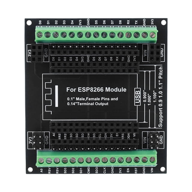 Placa ESP8266 Módulo de expansión Terminal de 38 mm/014 para desarrollo ESP8266