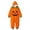 3Orange, variant on REDARER Kids Hooded Zip Onesie Pumpkin Face Graphic Jumpsuit with Side Pockets Halloween Trick or Treat Party Dress Up Loungewear ,160
