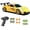 Yellow, variant on 2.4GHz Remote Control Drift Car, High Speed RC Racing Car with LED Lights & Laser Gradient Body, 2 Rechargeable Batteries RC Car Ages 6-12+