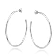 thumbnail image 3 of Aeravida Classic Large Open 45mm Loops of Sterling Silver Hoop Earrings | Classic Sterling Silver Hoop Earrings | Casual Earrings for Women | Hoop Earrings Set | gift for Women, Mom, 3 of 5
