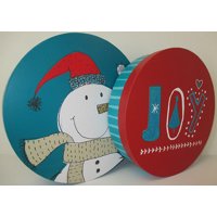 Holiday Time 2pk Nest Rnd Joy Gift Box