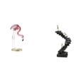 thumbnail image 1 of Estatua de resina,Escultura de resina de flamenco para exteriores,Figura de pájaro,adorno decorativo para jardín,Estatua de escalera,Estatua de escalera con libros para escalar,decoración, 1 of 8