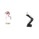 thumbnail image 1 of Estatua De Resina De Flamenco, Escultura De Pájaro, Arte Moderno, Figura De Jardín Con Soporte De Metal Para Jardín, Estanque, Parterre, Escalera De Pensador, Figura Abstracta, Artesanía, 1 of 8
