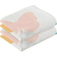 thumbnail image 2 of Dreamtimes Cute Colorful Butterfly Patterned Hand Towels 2 PCS, Cotton Bath Towel for Drying Face Hands Body Decorative Water Absorbent Lightweight Towels for Bathroom Ktichen Travel Gym,16"x28", 2 of 7