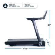 Echelon Stride-6s Auto-Fold Treadmill with 10” class HD Touchscreen & 12 Incline Levels|