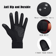 thumbnail image 3 of REDESS Mens Womens Winter Gloves with Touchscreen,Black Gloves for Sports Running Skiing Driving Cycling 2PC, 3 of 6