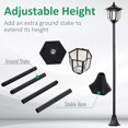 thumbnail image 3 of Black Solar Torch Lights - 6 LED Outdoor Garden Lighting, 69.8" Tall, Water-Resistant Patio & Yard Decor with Auto On/Off Function, 3 of 7
