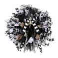 Halloween Wreath Sign Front Door Witch,16inch/40cm ，2 Pack Halloween