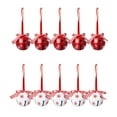 thumbnail image 1 of 10Pcs Christmas Bell Exquisite Clear Sound Ornamental Lovely  Tree Jingle Bell for Home, 1 of 7
