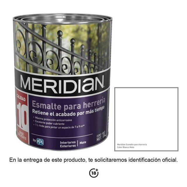Esmalte Meridian Blanco 1 Litro