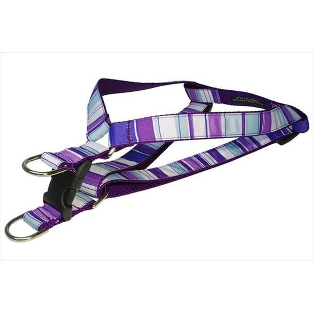 Sassy Dog Wear Purple Faisceau pour Chien Stripe--MULTI4-H Stripe - Purple - Grand