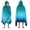 Blue Tiles-1 Pack - 35x84 Hooded, variant on Hooded Beach Towel Cabana Stripe - Aqua 1 Pack - 35x84 Hooded Oversized Adult Use