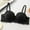 Black, variant on Womens Wireless Bra Solid Color Back Closure Thin Straps Lifting Support Side Control Everyday Comfortable Bra