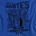 thumbnail image 2 of Beetlejuice Dantes Inferno Room Women's T Shirt, Royal, Small, 2 of 6