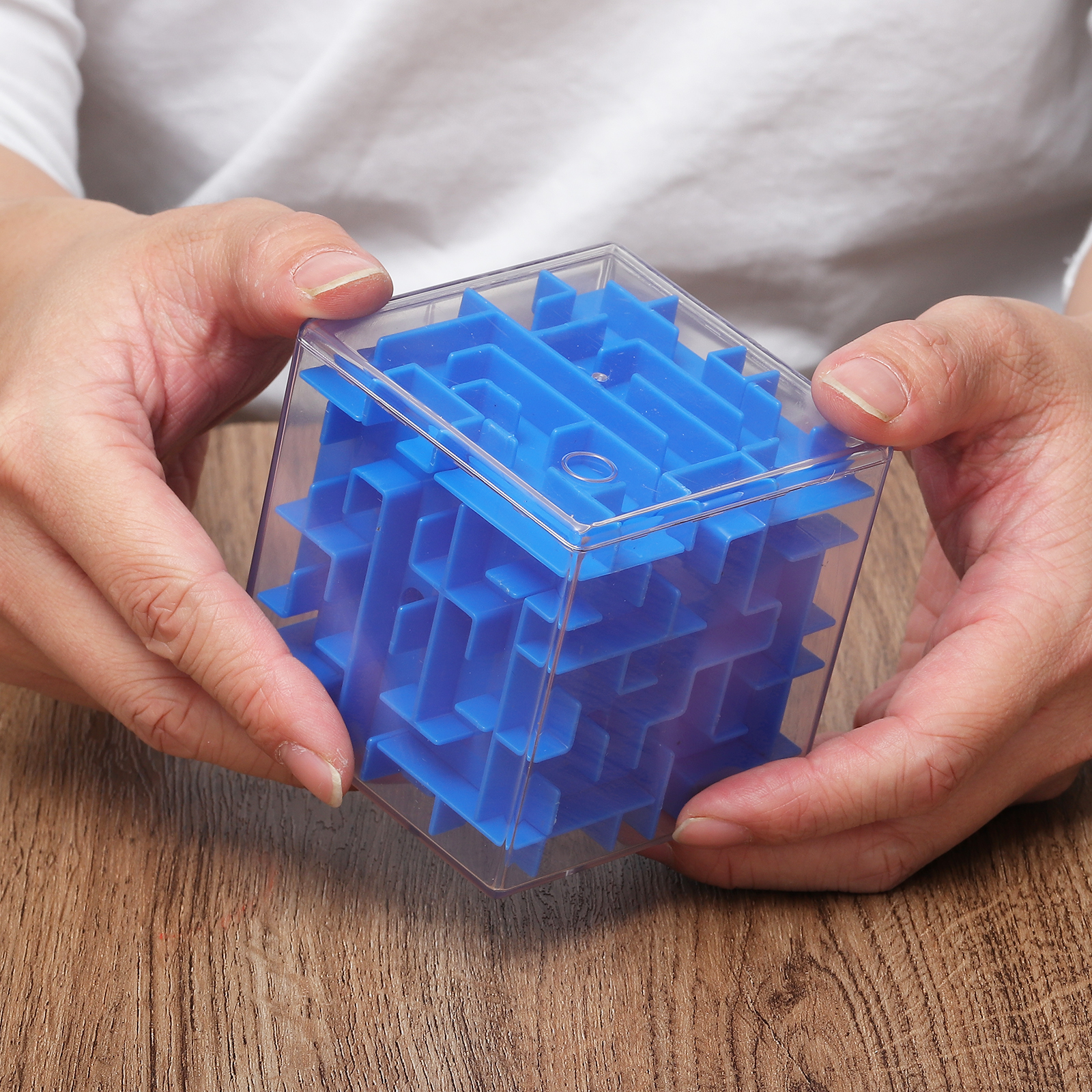 Uxcell Labyrinth Puzzle Box, 3 Pcs Puzzle Cube Funny Labyrinth Game Puzzle Box Mind Teasers Leisure Toys for Adults Birthday Gifts Party Favors, Blue/Green/Pink