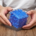 thumbnail image 6 of Uxcell Labyrinth Puzzle Box, 3 Pcs Puzzle Cube Funny Labyrinth Game Puzzle Box Mind Teasers Leisure Toys for Adults Birthday Gifts Party Favors, Blue/Green/Pink, 6 of 6