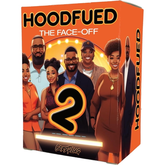 HoodFued 2 - Family Feud-Style Party Card Game | Fun Trivia Entertainment for Adults, Teens, Family Game Night, Reunions, and Parties
