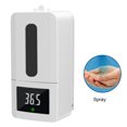 thumbnail image 4 of 700Ml Intelligent Disinfection And Body Temperature Measurement Integrated Machine, Temperature Measurement Voice Broadcast, Multi-Language Induction Soap Dispenser (White/A1 Spray Type), 4 of 4