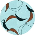 thumbnail image 1 of Ahgly Company Indoor Round Patterned CadetBlue Green Area Rugs, 7' Round, 1 of 1