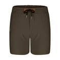 thumbnail image 7 of Coorders Men's and Big Men's Linen Shorts,Men's Drawstring Pull-On Shorts with Pocket, Green,L, 7 of 7