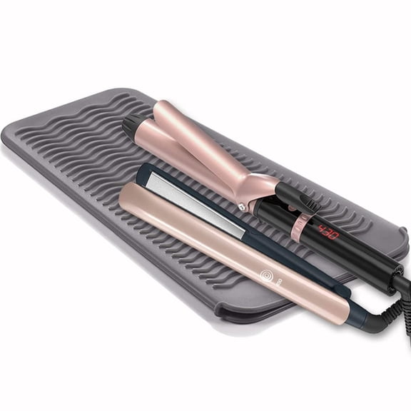 Heat Resistant Silicone Mat for Hair Styling Tools, Flat Iron Curling Iron Heat Pad