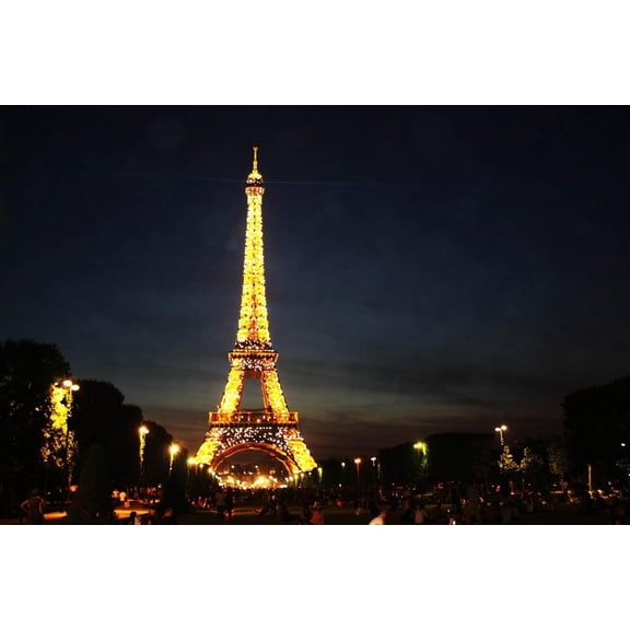 Wilcox "Paris France Eiffel Night" Wall Decal