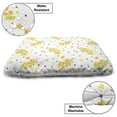thumbnail image 3 of Mustard Pet Bed, Pattern with Floral Branch and Polka Dots Abstract Botanical, Chew Resistant Pad for Dogs and Cats Cushion with Removable Cover, 24" x 39", Multicolor, by Ambesonne, 3 of 4