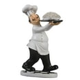 thumbnail image 4 of YWMJZEU French Chef Figurine Kitchen Ornament Resin Cook Statue Sculpture Home Bar Decor Noodles, 4 of 8