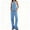 Light blue, variant on Women Two Piece Denim Set Button Down Backless Tank Top and Wide Leg Jeans 2 Piece Outfit Suits