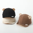 thumbnail image 4 of Adorable Baby Bear Hat Soft Corduroy Caps for Infants Aged 6-18 Months Perfect for Sensitive Skin, 4 of 8