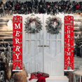 thumbnail image 3 of Christmas Decorations Dress Up Printed Letters Couplets Holiday Christmas Curtain Hanging Flags, 3 of 5