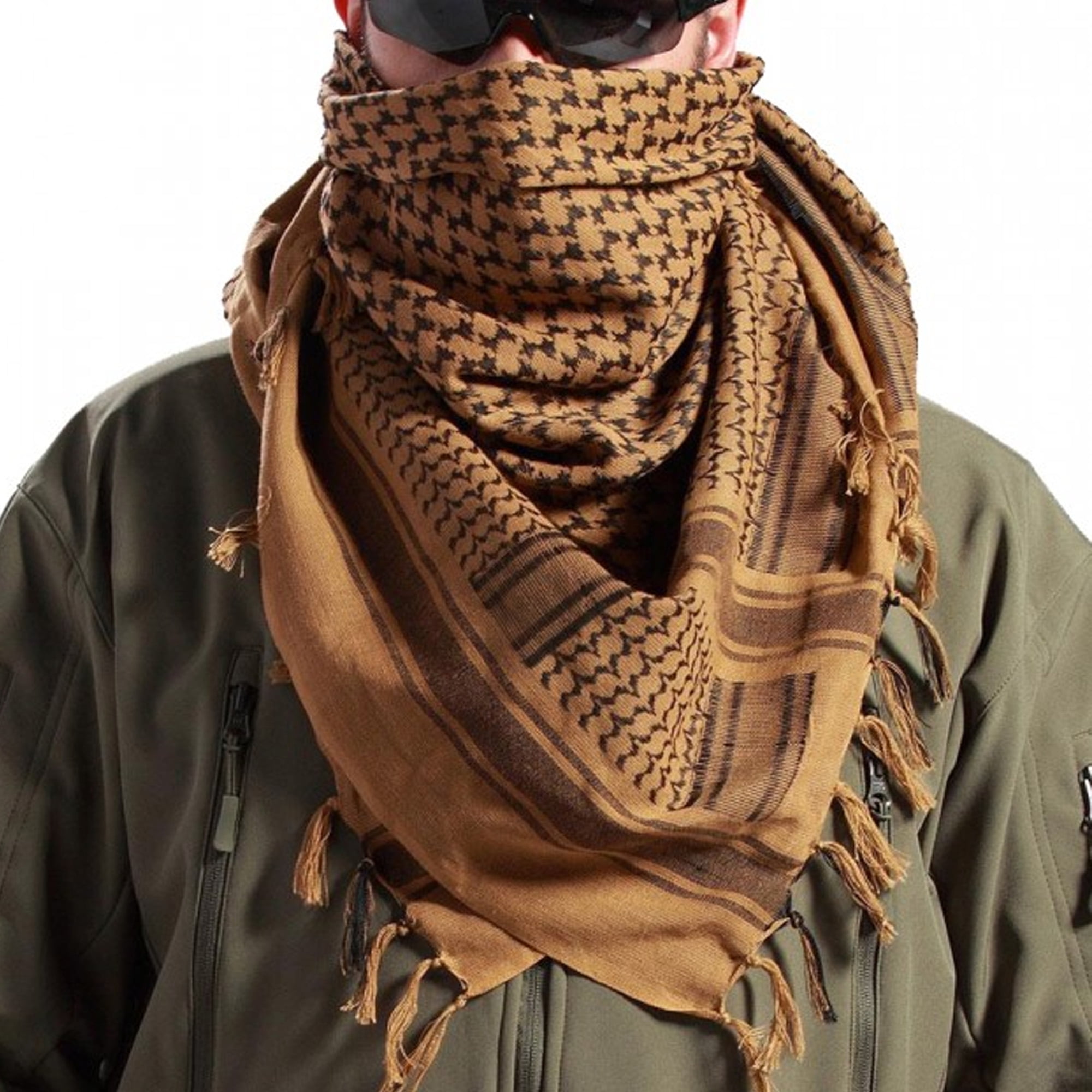 Checkered Arab Keffiyeh Shemagh Arafat Scarf Stole Neck Wrap Around  Army FAST P 