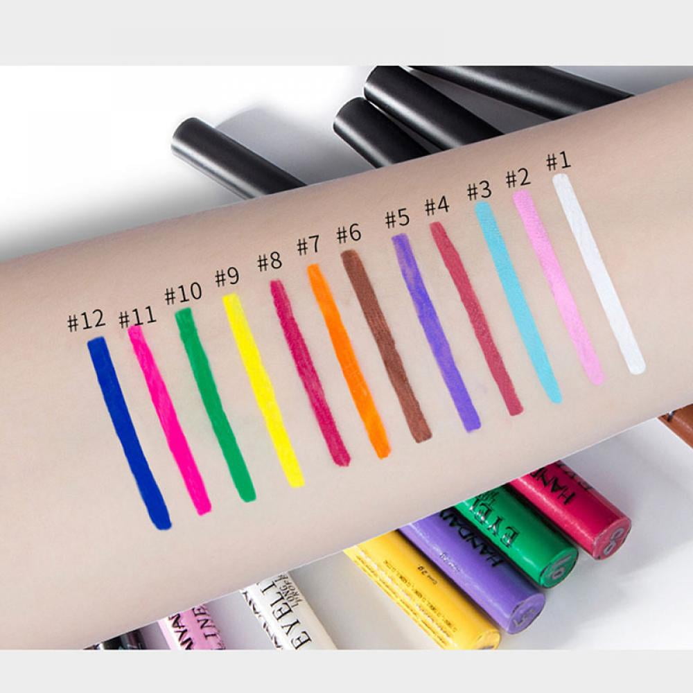 Yeweian 8 Colors Water Activated Eyeliner Palette Liquid Eyeliner