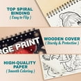thumbnail image 2 of Netecom Chibi Girls Christmas Coloring Book Spiral Bound for Adults, A5 Wooden Cover, 30 Beautiful Coloring Pages of Chibi Girls in Holiday Season for Stress Relief and Relaxation, 2 of 6