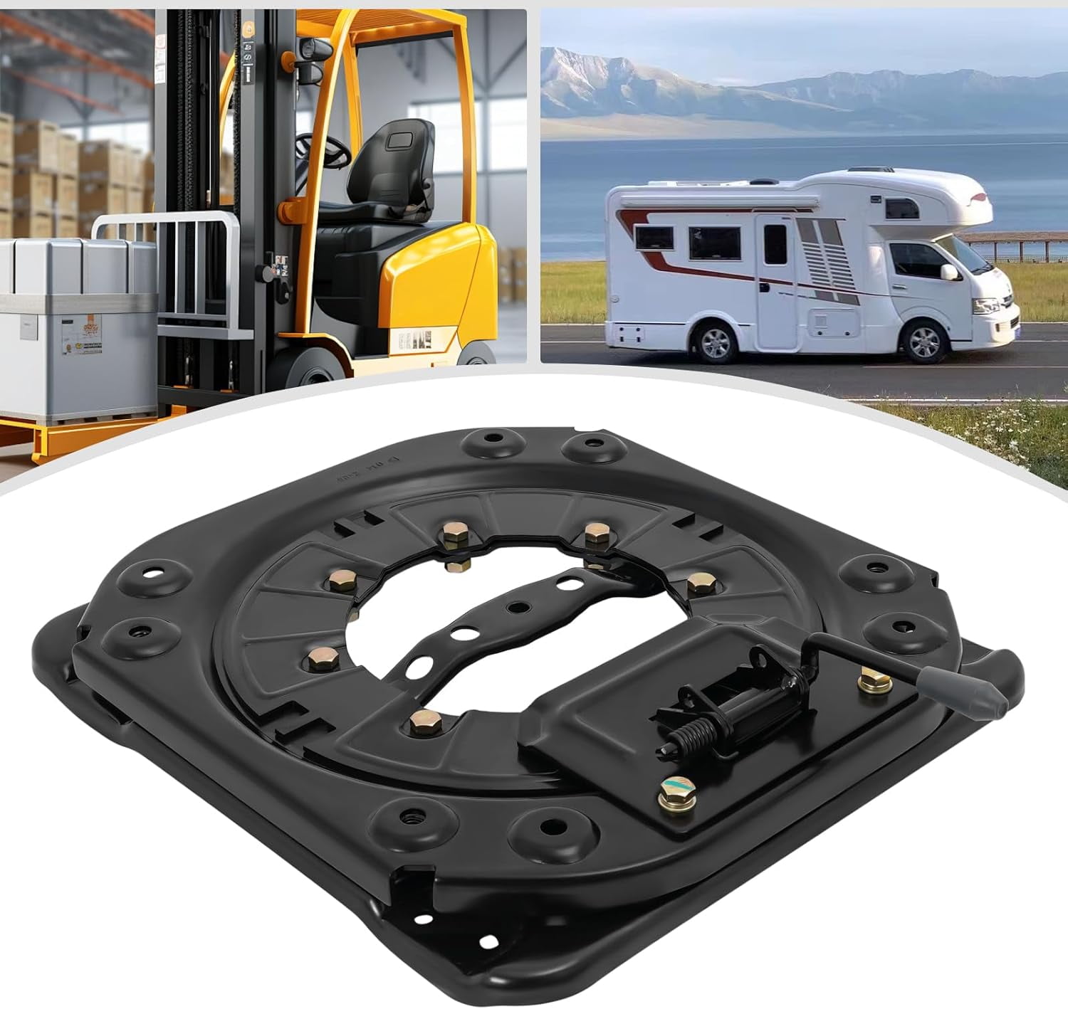 Seat Swivel Base Heavy Duty Seat Swivel Base 360 Degree Rotatable for Van Motorhome Bus Engineering Modified Vehicles